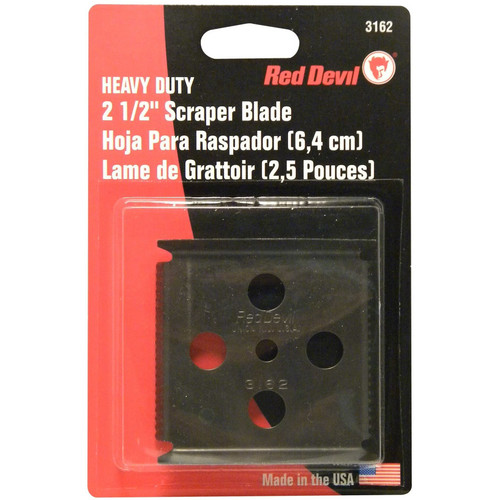 Red Devil 3162  2-1/2" Heavy-Duty Four-Edge Wood Scraper Relpacement Blade for #3160 Image 1