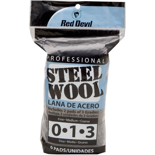 Red Devil 3332  Steel Wool Multi-Grade Pack - 6 per Package Image 0