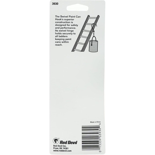Red Devil 3930  Swivel Paint Can Hook Image 2