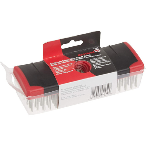 Red Devil 4166  7" Stainless Steel Wire Scrub Brush Image 1