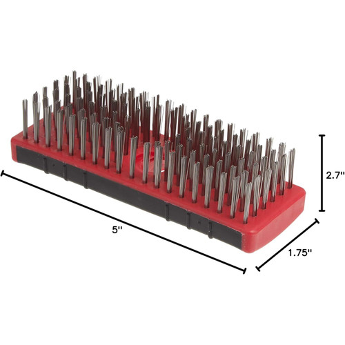 Red Devil 4166  7" Stainless Steel Wire Scrub Brush Image 4