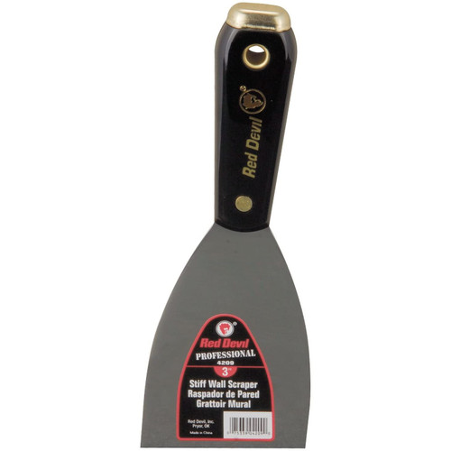 Red Devil 4209  Pro Series 3" Stiff Zip-A-Way Scraper Image 0