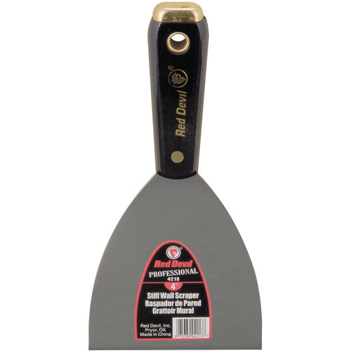 Red Devil 4213  Pro Series 4" Stiff All Surface Scraper Image 0