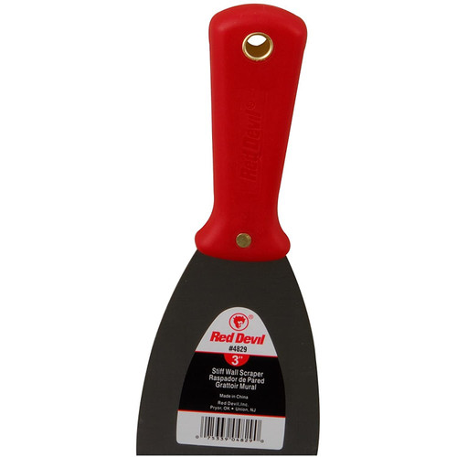 Red Devil 4829  DIY Series 3" Stiff Wall Scraper Image 0