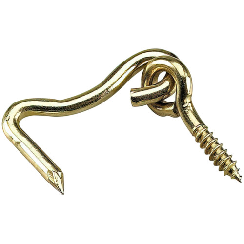 Onward 1375BR  1" Gate Hook and Eye - Steel with Brass Finish - 2 per Package Image 0