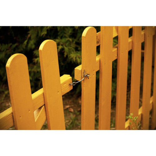 Onward 138BR  1-1/2" Gate Hook and Eye - Steel with Brass Finish - 2 per Package Image 2