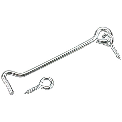 Richelieu 140XR  4" Gate Hook and Eye - Steel with Zinc Finish - 2 per Package Image 0