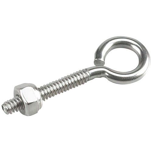 Richelieu 2102SSBC  3/16" x 2" Eye Bolt with Nut in Stainless Steel - 1 per Package Image 0