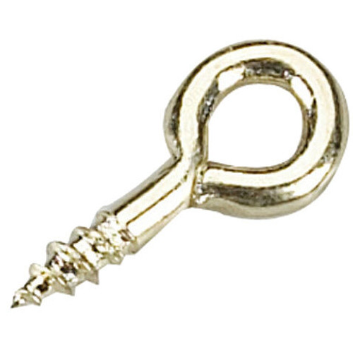 Richelieu 2401BR  1/16" x 5/8" Screw Eye with Brass Finish - 12 per Package Image 0 Richelieu 2401BR  1/16" x 5/8" Screw Eye with Brass Finish - 12 per Package Image 0