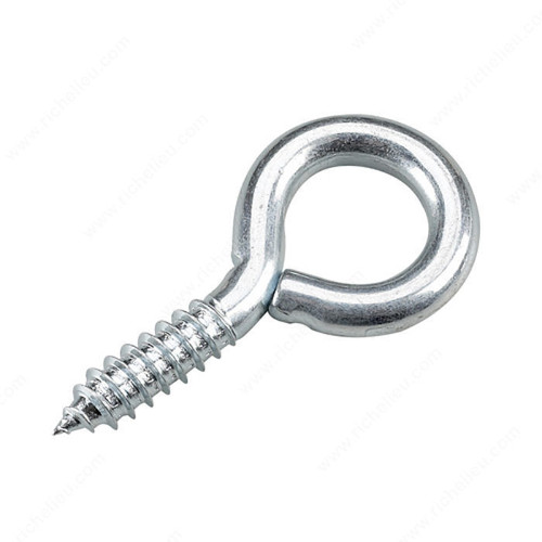 Richelieu 2518XR  9/32" x 2-5/8" Screw Eye with Zinc Finish - 3 per Package Image 0