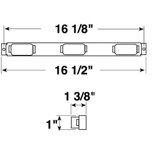 Peterson V107 3R  Mini Light Bar    Red Image 1
