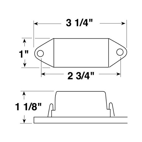 Peterson V107WA  Clearance Light/Side Marker Light   Amber Image 1