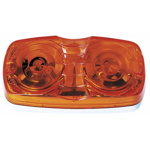 Peterson V138A  Double Bulls Eye Clearance & Side Marker Light Amber Image 0