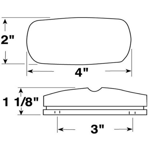 Peterson V138R  Bulls Eye Clearance/Side Marker Light Red Image 1