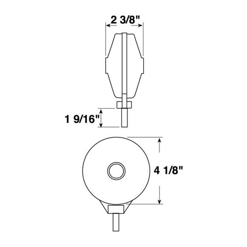 Peterson V313 2RA  Double Face Red and Amber Park & Turn Signal Image 1
