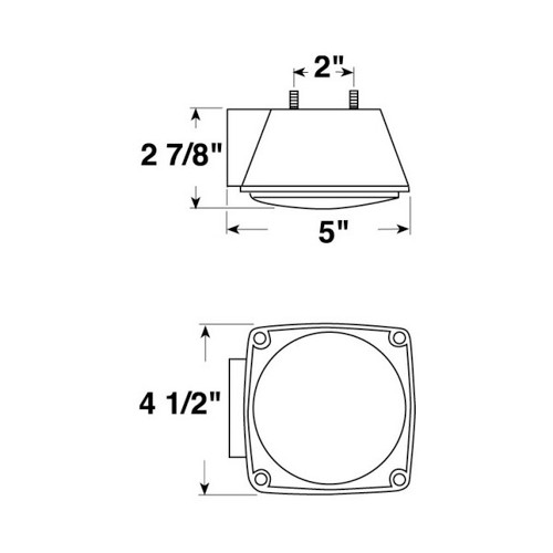 Peterson V440L Combination Tail Light w/License Plate Light Image 1