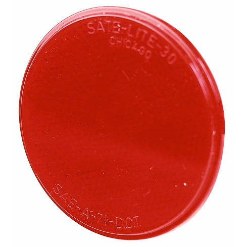 Peterson V475R  Reflector   Round Quick Mount   Red   1 per pack. Image 0