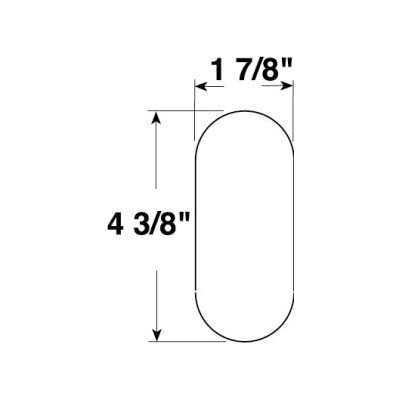 Peterson V480R  Reflector   Oblong Quick Mount   Red   2 Pk. Image 1