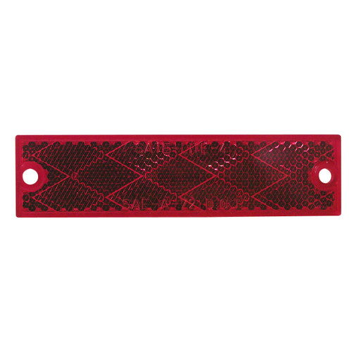 Peterson V487R  Compact Rectangular Reflector   Red   2 Pk Image 0