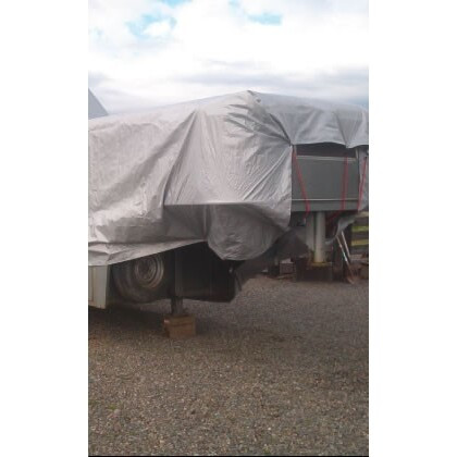 Dry Top 21012 Heavy Duty Tarp, 10x12 Feet, Silver/Brown Image 3