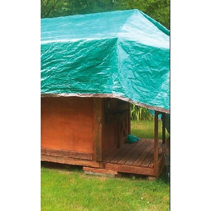 Dry Top 12030 Medium Duty Tarp, 20x30 Feet, Brown/Green Image 2