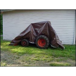 Dry Top 20068 Heavy Duty Tarp, 6x8 Feet, Silver/Brown Image 2