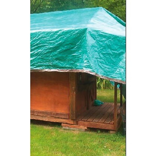 Dry Top 10810 Medium Duty Tarp, 8x10 Feet, Brown/Green Image 2