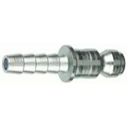 Tru-Flate 12-117  1/4" Tru-Flate Design ("T" Style) Air Line Quick Disconnect Coupler Plug with 1/4" ID Hose Barb Image 0