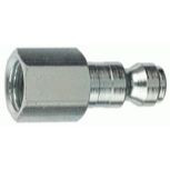 Tru-Flate 12-135  1/4" Tru-Flate Design ("T" Style) Air Line Quick Disconnect Coupler Plug with 1/4" NPT Female Thread Image 0
