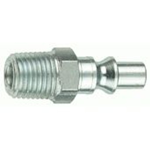 Tru-Flate 12-325  1/4" ARO Design ("A" Style) Air Line Quick Disconnect Coupler Plug with 1/4" NPT Male Thread Image 0