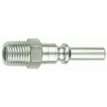 Tru-Flate 12-425  1/4" Lincoln Design ("L" Style) Air Line Quick Disconnect Coupler Plug with 1/4" NPT Male Thread Image 0