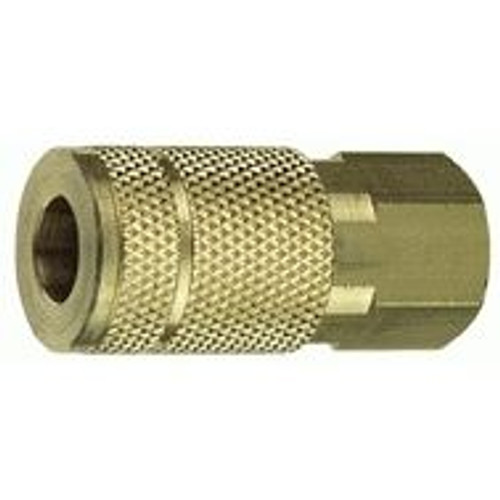 Tru-Flate 13-135  1/4" Tru-Flate Design ("T" Style) Air Line Quick Disconnect Coupler with 1/4" NPT Female Thread Image 0