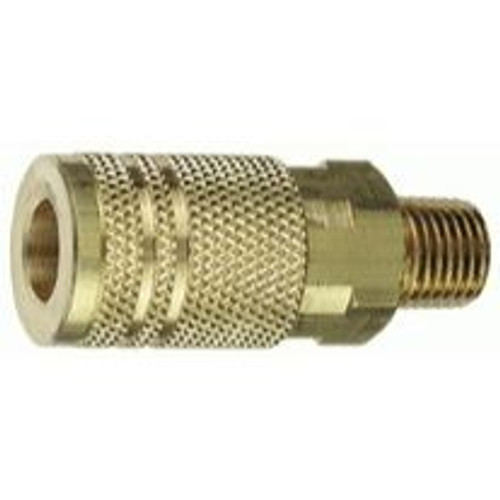 Tru-Flate 13-225  1/4" Industrial / Milton Design ("I/M" Style) Air Line Quick Disconnect Coupler with 1/4" NPT Male Thread Image 0