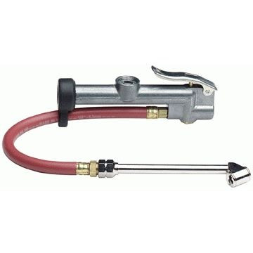 Tru-Flate 17-850  Deluxe Inflator Tire Pressure Gauge with 12" Flexible Hose and Dual-Foot Chuck Image 0