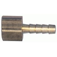 Tru-Flate 21-262  3/8" NPT Female x 3/8" ID Hose Barb Fitting - Brass 10 per Package Image 0