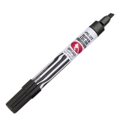 Pilot Pen 44100  Chisel Point Permanent Marker - Black (SCB-BLK) Image 0