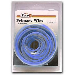 Pico 81145PT  14 AWG Blue Primary Wire Copper Stranded Conductor with PVC Jacket  20' per Package Image 0