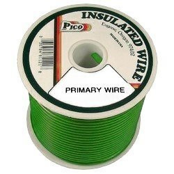 Pico 81164S  16 AWG Green Primary Wire Copper Stranded Conductor with PVC Jacket  100' per Spool Image 0