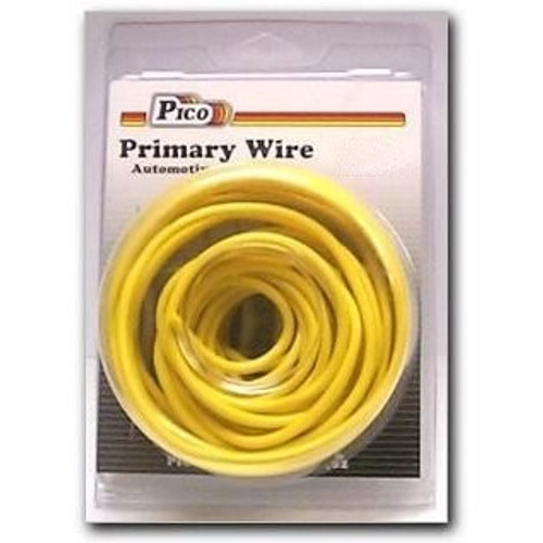 Pico 81202PT  20 AWG Yellow Primary Wire Copper Stranded Conductor with PVC Jacket  50' per Package Image 0