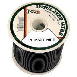 Pico 81223S  22 AWG Black Primary Wire Copper Stranded Conductor with PVC Jacket  100' per Spool Image 0