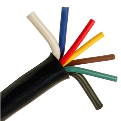 Pico 8159S  7-Way Truck / RV Trailer Wiring Cable 4-14ga 1-12ga 2-10ga Conductor 100' per Package Image 0