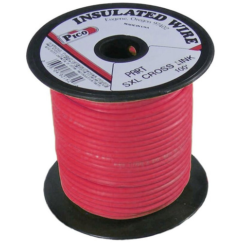 Pico 82121S  12 AWG Red SXL Cross-Linked Wire for Higher Heat Resistance 100' per Package Image 0