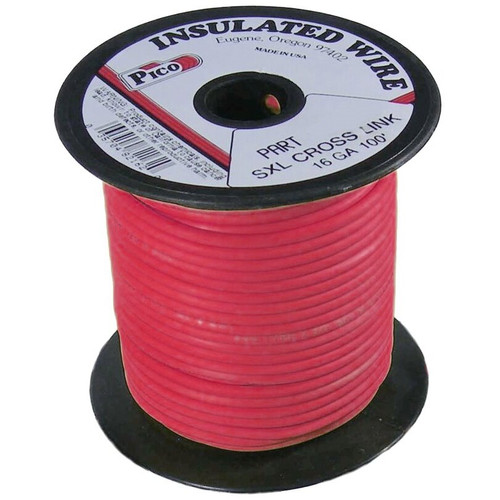 Pico 82161S  16 AWG Red SXL Cross-Linked Wire for Higher Heat Resistance 100' per Package Image 0