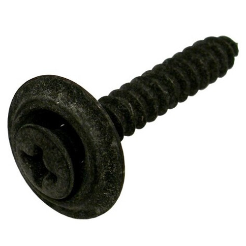 Pico 6335C  #10 x 1" Black Trim Screw with Countersunk Washer 15 per Package Image 0