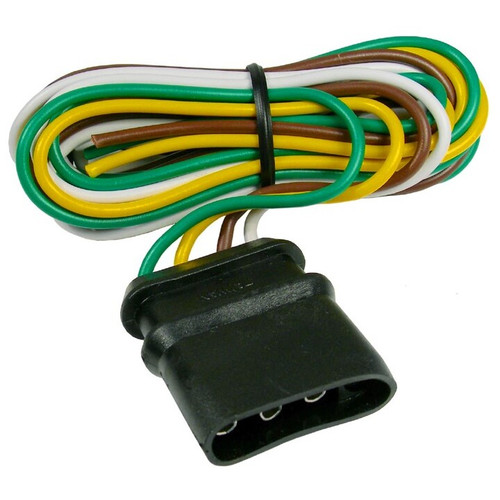 Pico 6595PT  4' Replacement 4-Way Flat Male Trailer Connector Image 0
