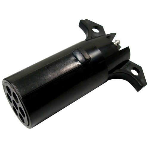 Pico 6598PT  7-Way Round Pin Male Trailer Connector Plug to 4-Way Flat Female Trailer Connector Adapter Image 0 Pico 6598PT  7-Way Round Pin Male Trailer Connector Plug to 4-Way Flat Female Trailer Connector Adapter Image 0