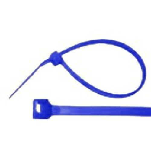 Pico 7018A  4" Blue Nylon 18 lb Tie Wraps 1000 per Package Image 0