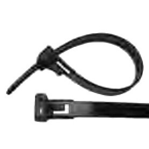 Pico 7082A  11" 50 lbs Black Releasable Nylon Tie Wrap 500 per Package Image 0 Pico 7082A  11" 50 lbs Black Releasable Nylon Tie Wrap 500 per Package Image 0