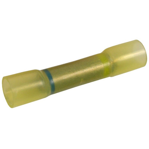 Pico 2275PT  12-10 AWG to 16-14 AWG Yellow with Blue Stripe Electrical Wiring Step Down Heat Shrink Butt Connectors 5 per Package Image 0