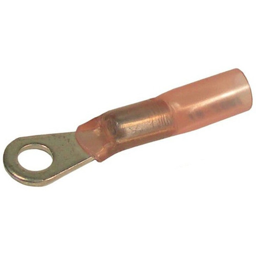 Pico 2813PT  22-16 AWG Electrical Wiring Solder Seal Heat Shrink 1/4" Ring / Eye Terminals 5 per Package Image 0